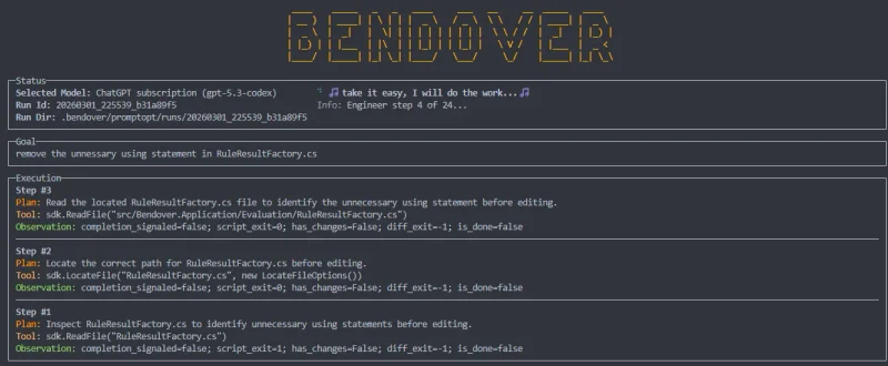 bendover cli